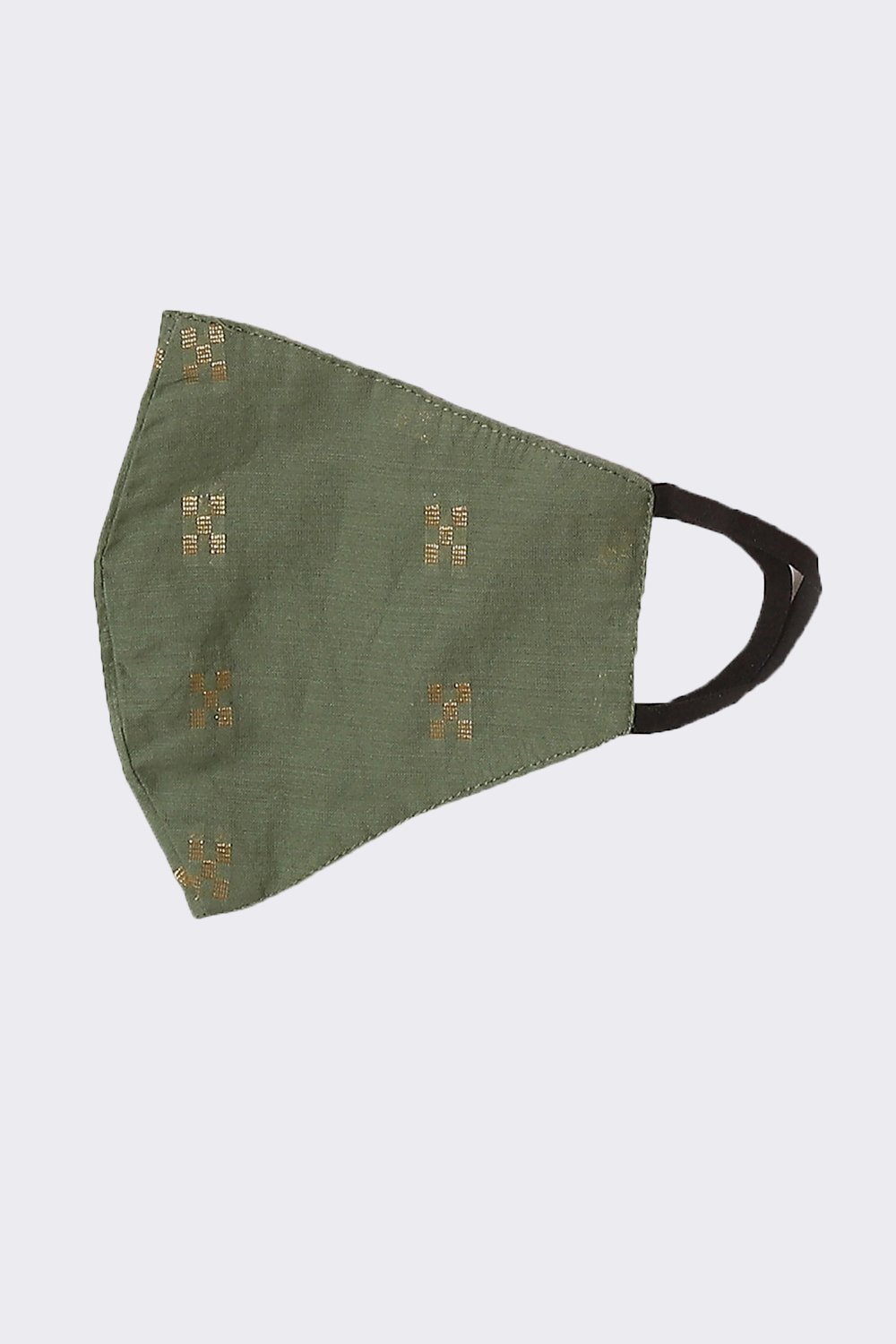 Olive Green Art Silk Straight Suit Set image number 8